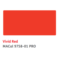 MACal 9758-01 PRO Vivid Red 1,23m -TILAUSTUOTE-