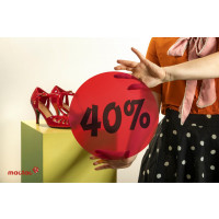 Mactac JT8300 Dot Red 1,37m x 25m