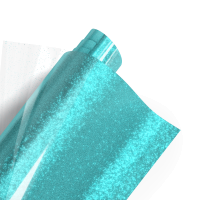 Poli-flex Pearl Glitter 445 Sky Blue 50cm x 10m -TILAUSTUOTE-