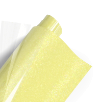 Poli-flex Pearl Glitter 446 Neon Yellow 50cm x 10m -TILAUSTUOTE-