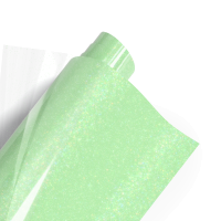 Poli-flex Pearl Glitter 447 Neon Green 50cm x 10m -TILAUSTUOTE-