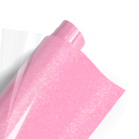 Poli-flex Pearl Glitter 448 Neon Pink 50cm x 10m -TILAUSTUOTE-