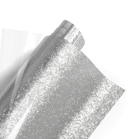 Poli-flex Pearl Glitter 450 Silver 50cm x 10m -TILAUSTUOTE-