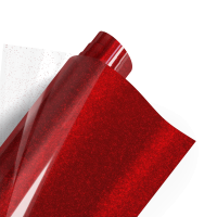 Poli-flex Pearl Glitter 456 Red 50cm x 10m -TILAUSTUOTE-