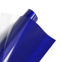 Poli-flex Pearl Glitter 489 Royal Blue 50cm x 10m -TILAUSTUOTE-